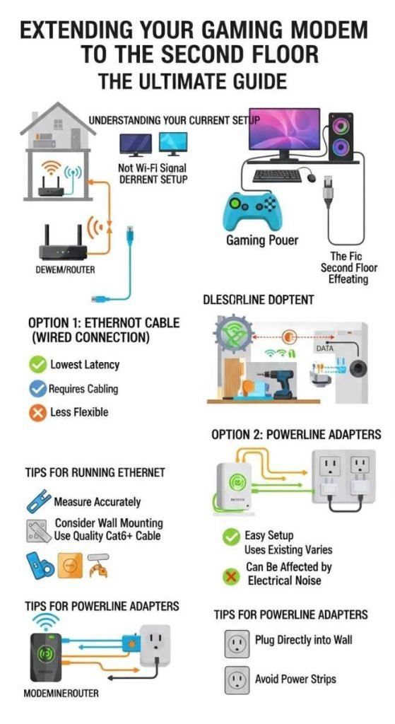 How to Extend Gaming Modem to Second Floor: Ultimate Guide